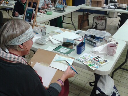 Painting at Down Arts Centre