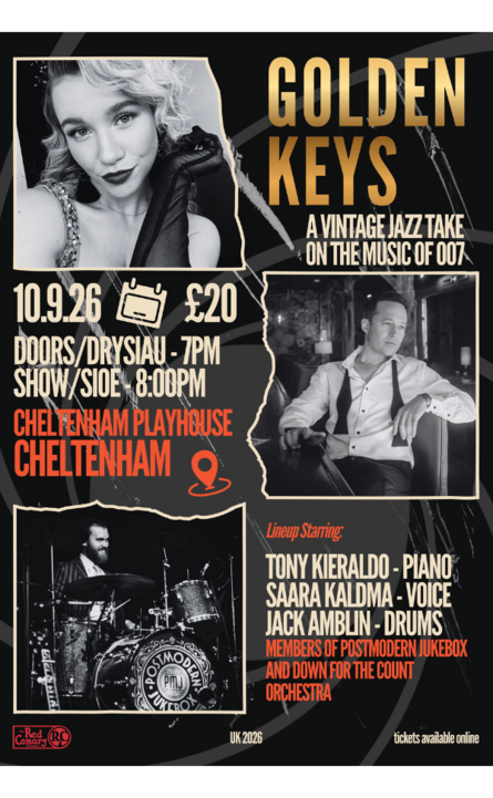 Golden Keys - A Vintage Take on the Music of 007 at Cheltenham Playhouse - September 2026